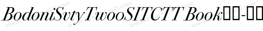 BodoniSvtyTwo0SITCTT Book字体字体转换